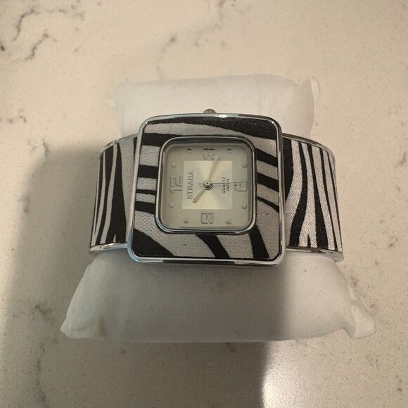 Strada - Zebra Print Women's Watch - Picture 3 of 7